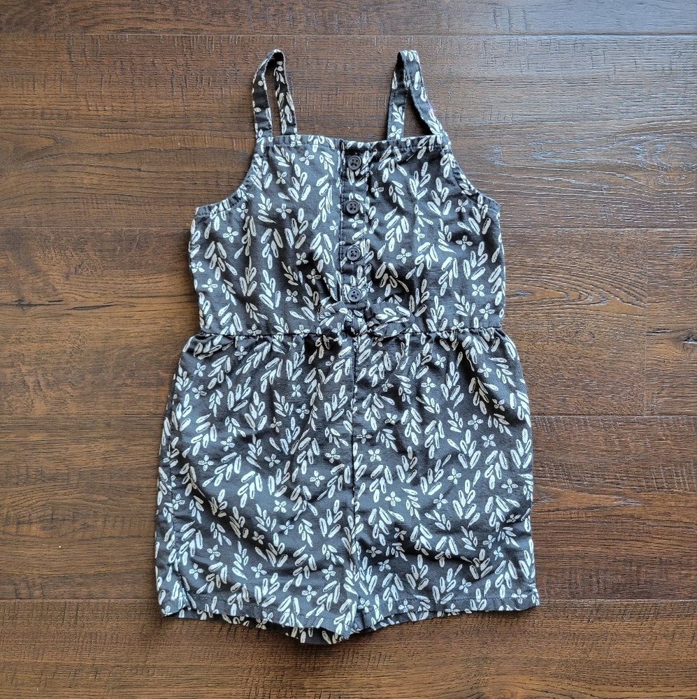 Black Floral Romper
